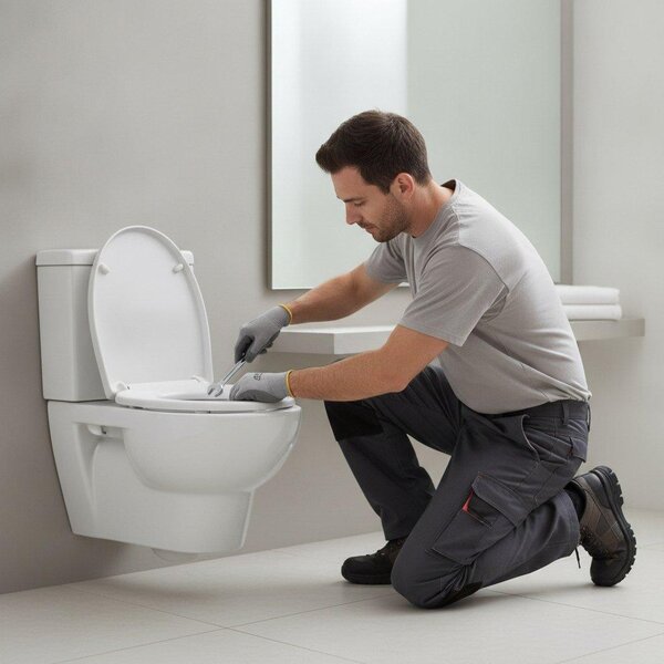 Ecd germany inodoro de pared sin borde - cer mica - wc sin montu