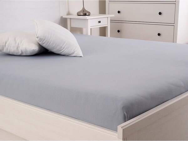 Lenzuolo elastico grigio 180x200 cm - B.E.S