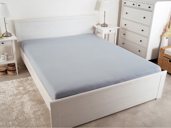 Lenzuolo elastico grigio 180x200 cm - B.E.S