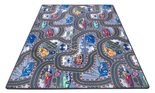 Tappeto da gioco per bambini blu 160x240 cm Race Track – Hanse Home