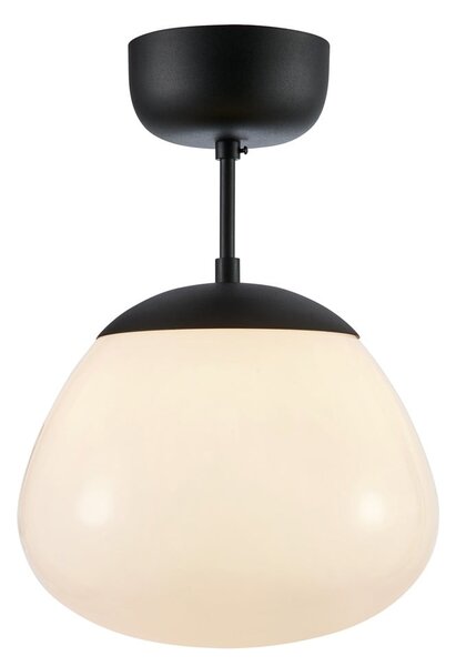 Lampada da soffitto bianca e nera con paralume in vetro ø 25 cm Rise - Markslöjd