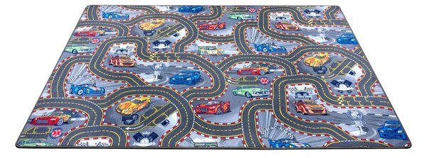 Tappeto da gioco per bambini blu 160x240 cm Race Track – Hanse Home