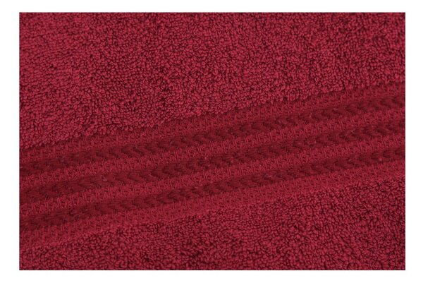 Asciugamano in cotone rosso, 30 x 50 cm Rainbow - Foutastic