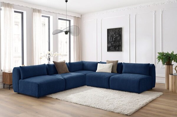 Divano angolare blu scuro (variabile) Jeanne - Bobochic Paris