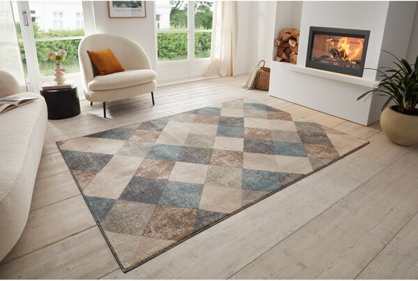 Tappeto blu/beige 120x170 cm Terrain – Hanse Home