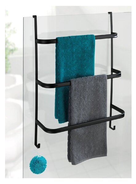 Porta asciugamani nero, 21 x 54 cm Irpinia - Wenko