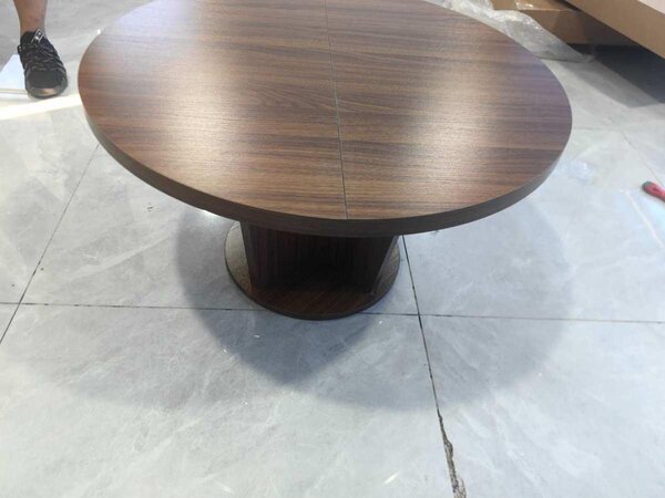 Tavolo da pranzo, tavolo da cucina, design moderno, piano stabile, colore vintage marrone, realizzato con pannello MDF/truciolato di alta qualità