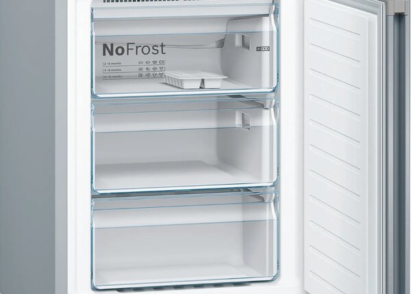 Bosch Frigorifero Combinato Capacit 368 Litri Classe energetica E Raffreddamento No Frost colore Acciaio Inox - KGN39VIEB Serie 4