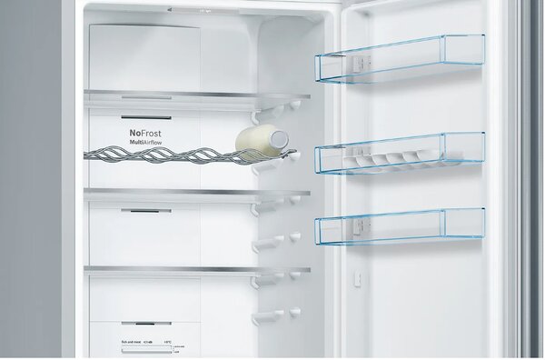 Bosch Frigorifero Combinato Capacit 368 Litri Classe energetica E Raffreddamento No Frost colore Acciaio Inox - KGN39VIEB Serie 4