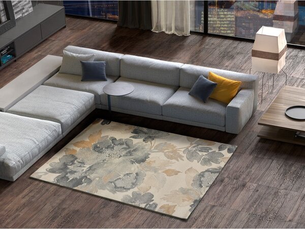 Tappeto grigio/beige 160x230 cm Flores Sunset – Universal