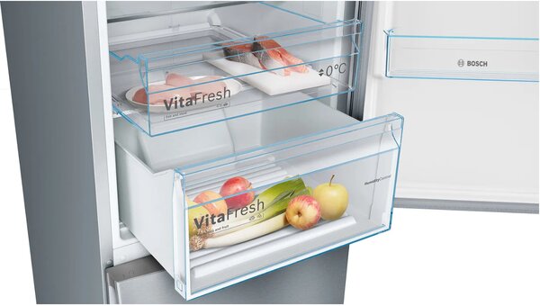 Bosch Frigorifero Combinato Capacit 368 Litri Classe energetica E Raffreddamento No Frost colore Acciaio Inox - KGN39VIEB Serie 4