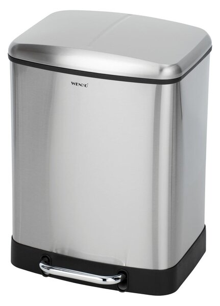 Cestino per rifiuti in acciaio inox 24 l Studio Duo - Wenko