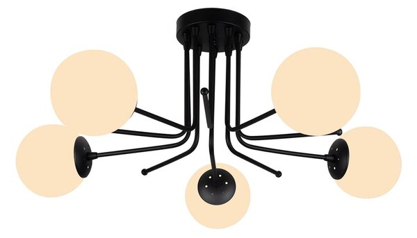 Apparecchio da soffitto nero, altezza 34 cm Star - Squid Lighting