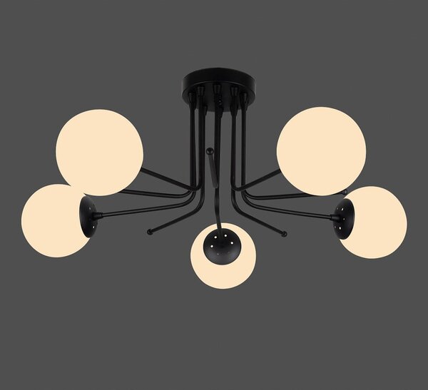 Apparecchio da soffitto nero, altezza 34 cm Star - Squid Lighting