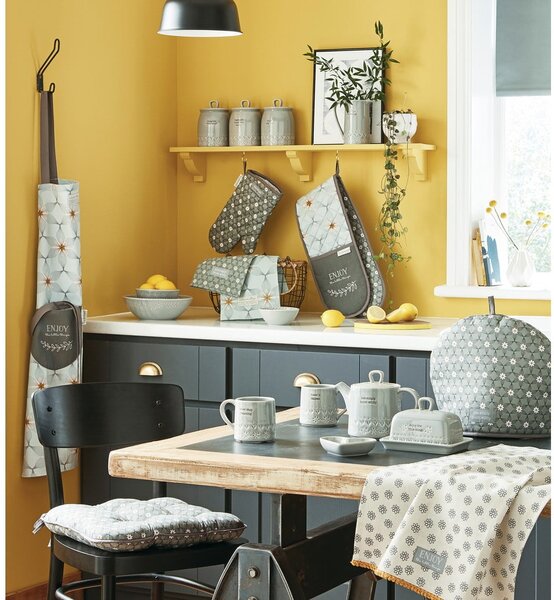 Grembiule in cotone blu Purity - Cooksmart ®