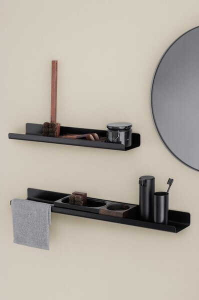 Mensola da bagno in metallo nero, lunghezza 51 cm Modo - Blomus