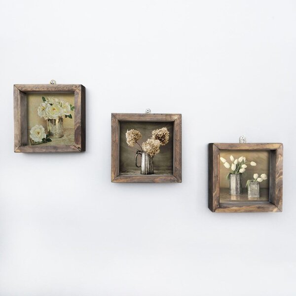 Dipinti in set di 3 pezzi 15x15 cm - Wallity