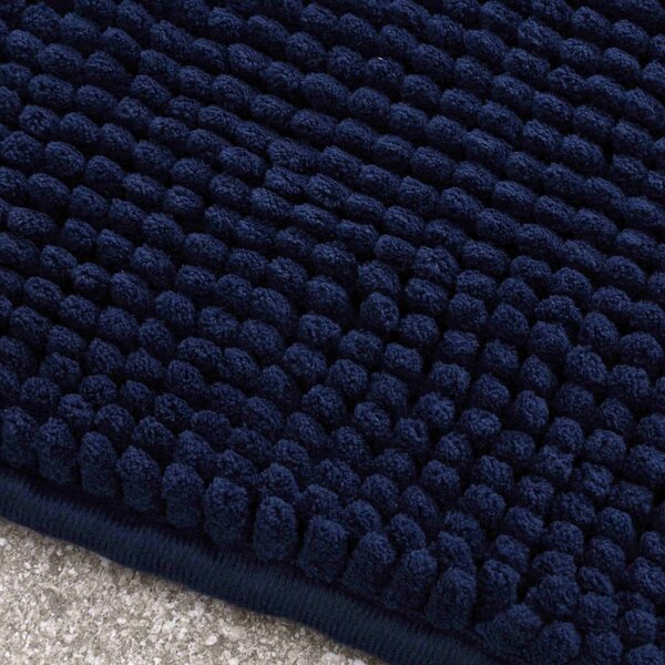 Tappetino da bagno blu 80x50 cm Bobble - Catherine Lansfield