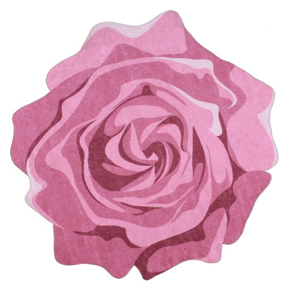 Tappeto Rose Duro, ⌀ 80 cm Pembe - Vitaus
