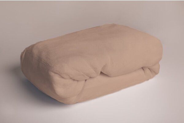 Lenzuolo in microflanella elasticizzata marrone 180x200 cm - Jerry Fabrics