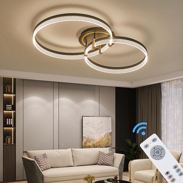 Lampada da soffitto a LED con telecomando, modello TY4567-56Y