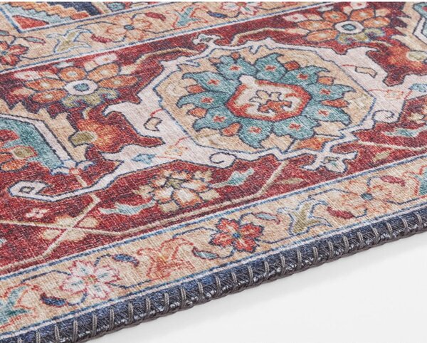 Runner blu scuro e rosso, 80 x 200 cm Sylla - Nouristan
