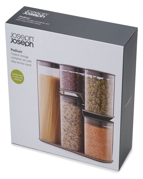 Vasetti per alimenti in set da 5 Podium - Joseph Joseph