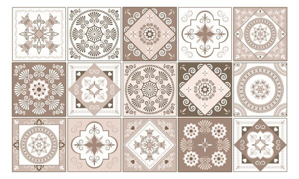 Set di 15 adesivi murali decorativi , 20 x 20 cm Ezeiza - Ambiance