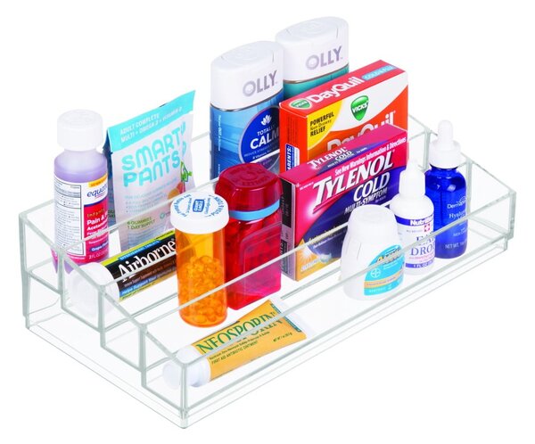 Supporto cosmetico trasparente Clarity, 20 x 34 cm - iDesign