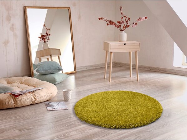 Tappeto verde , ø 80 cm Aqua Liso - Universal