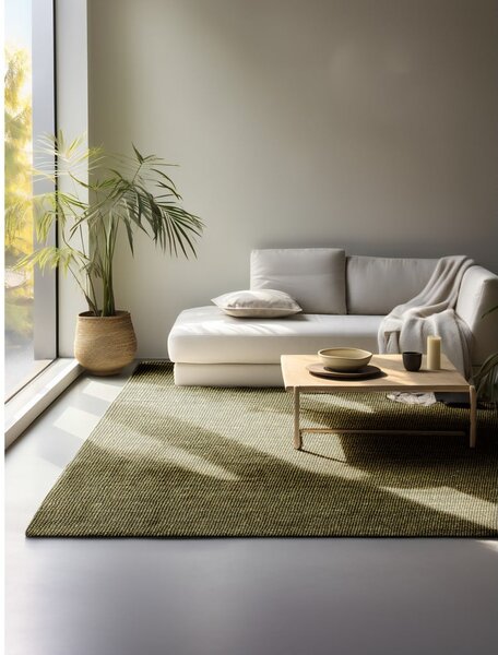 Tappeto color kaki in iuta 160x230 cm Bouclé – Hanse Home