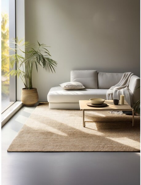 Tappeto di colore naturale in iuta 60x90 cm Bouclé – Hanse Home