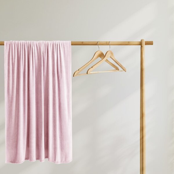 Coperta in microfibra rosa chiaro Decoking , 150 x 200 cm Mic - DecoKing