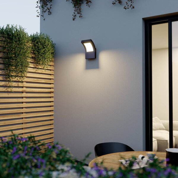Applique da esterni a LED Advik Arcchio, Nero, Alluminio, Moderno, Applique LED da esterni
