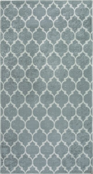 Tappeto lavabile grigio chiaro e crema 180x120 cm - Vitaus