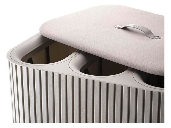 Cesta per il bucato beige in bambù 3x30 l Tota Trio Luxe – Joseph Joseph