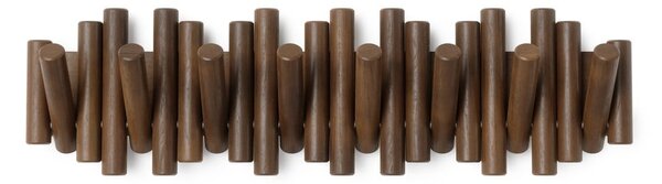 Attaccapanni da parete marrone scuro in pino massiccio 61 cm Picket – Umbra