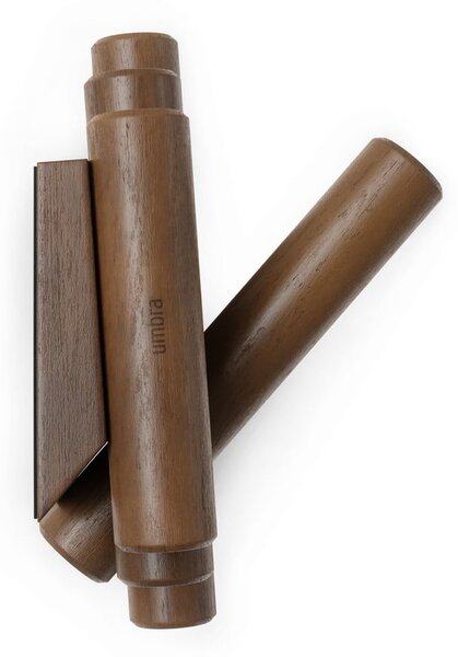 Attaccapanni da parete marrone scuro in pino massiccio 61 cm Picket – Umbra