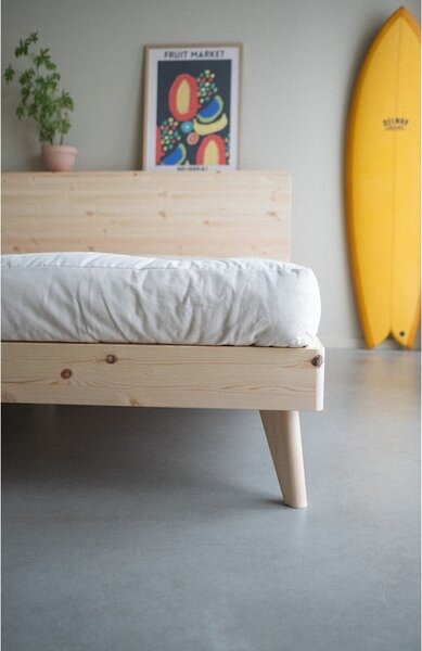 Letto matrimoniale in legno di pino con griglia 160x200 cm Retreat - Karup Design