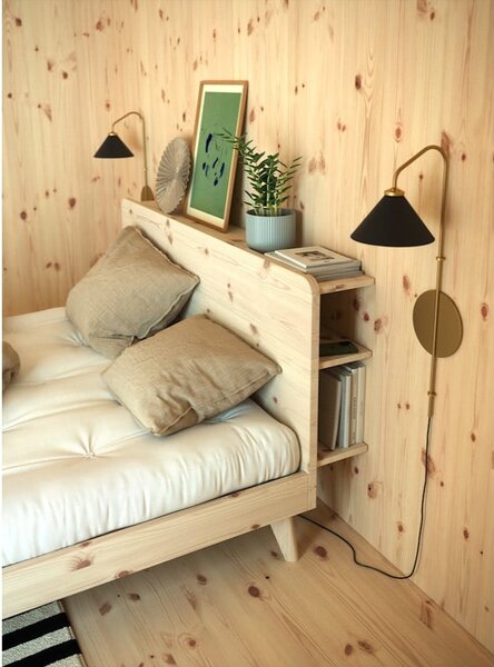 Letto matrimoniale in legno di pino con griglia 160x200 cm Retreat - Karup Design