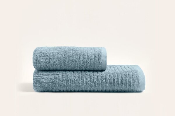 Asciugamani e teli da bagno in cotone blu in un set di 2 pezzi - Foutastic