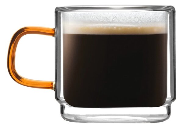 Tazze in set per espresso in vetro 2 pz 80 ml Amber – Vialli Design