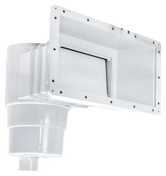 Prodotti Qp 360 Abs Skimmer per piscine con rivestimento in PVC o in cemento con copertura quadrata trasparente Trasparente Taglia unica