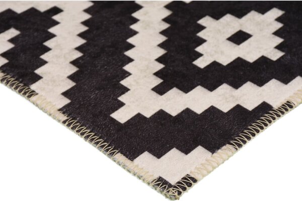 Tappeto lavabile nero 150x80 cm - Vitaus