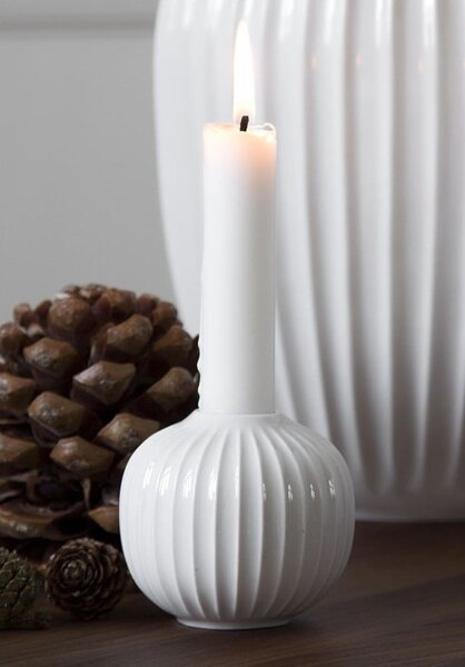 Candeliere Hammershoi in porcellana bianca, ⌀ 7,5 cm Hammershøi - Kähler Design