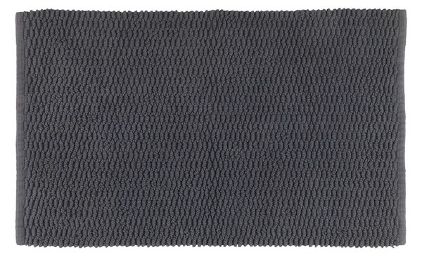 Tappeto da bagno in cotone grigio scuro, 50 x 80 cm Mona - Wenko