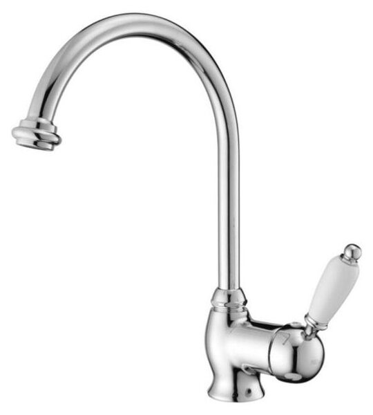 Rubinetto da cucina classico PB monocomando con bocca girevole da 185 mm, cromato 1208953113