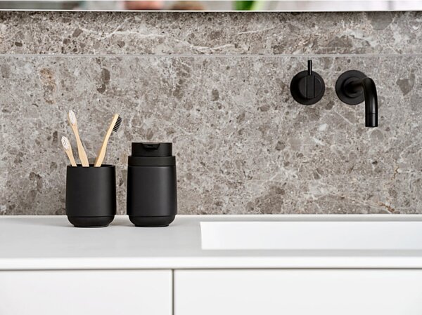 Dispenser di sapone in cemento nero Time - Zone