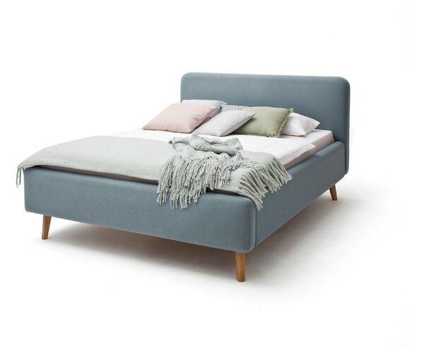 Letto singolo imbottito blu polveroso rete non inclusa 120x200 cm Mattis – Meise Möbel