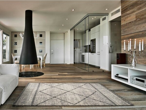 Tappeto grigio , 160 x 230 cm Kasbah Gris - Universal
